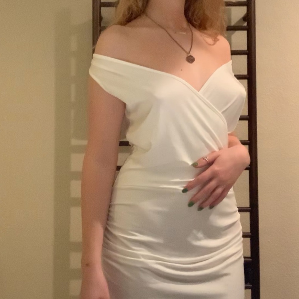 White Butterfly Maxi Dress